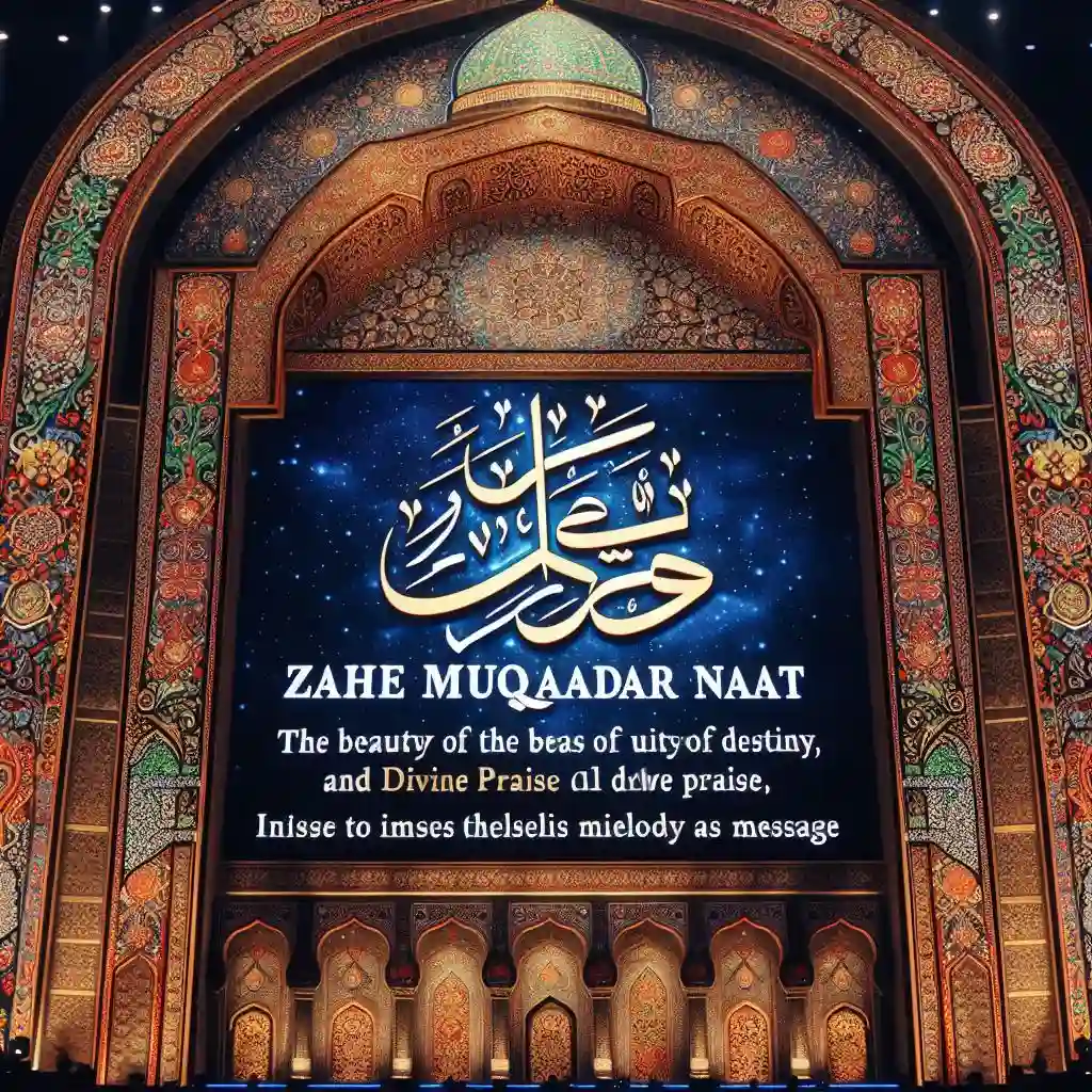 Zahe muqaddar Naat lyrics